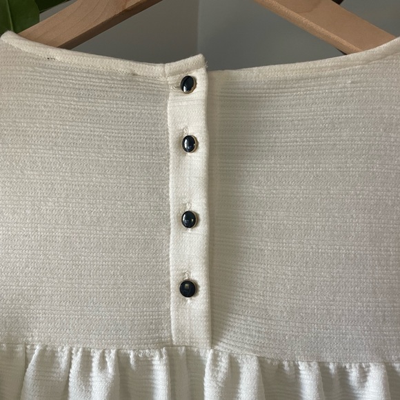 J. Crew Button Back Tiered Bell Sleeve Top - Picture 6 of 7